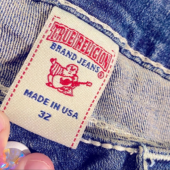 🆕 Vintage TRUE RELIGION ✖️SWAROVSKI CRYSTAL Jeans - Picture 12 of 16